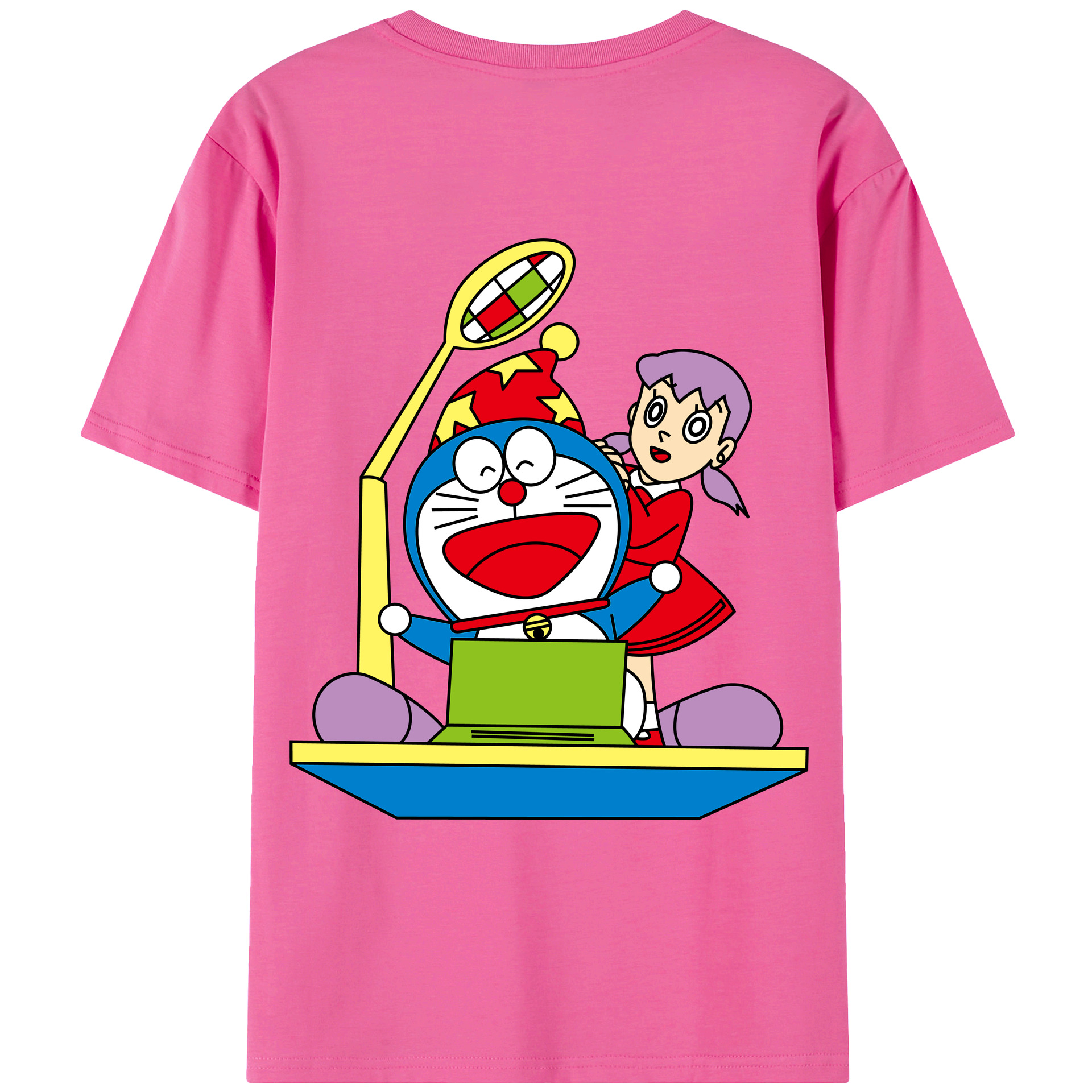 （画像用） ドラえもん みなもと しずか Doraemon Shizuka Minamoto レディース半袖Tシャツ(バックプリント)